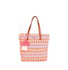 Astrid Handmade Macrame Flap Over Sling Bag For Girls And Women Colour Peachy White Triangles