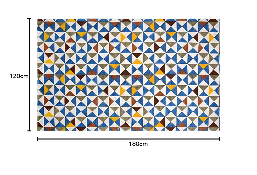 SARAL HOME EASY LIVING Saral Home Cotton Printed Rectangular Carpet 