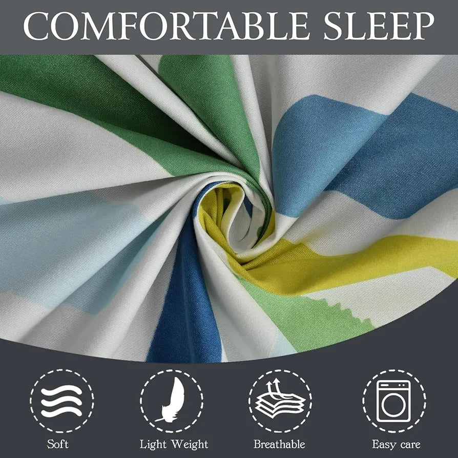FRESH FROM LOOM Microfiber Rotary Printed Bed Sheet Set - King Size, Hypoallergenic, Wrinkle Free with 2 Pillow Covers , 144 TC