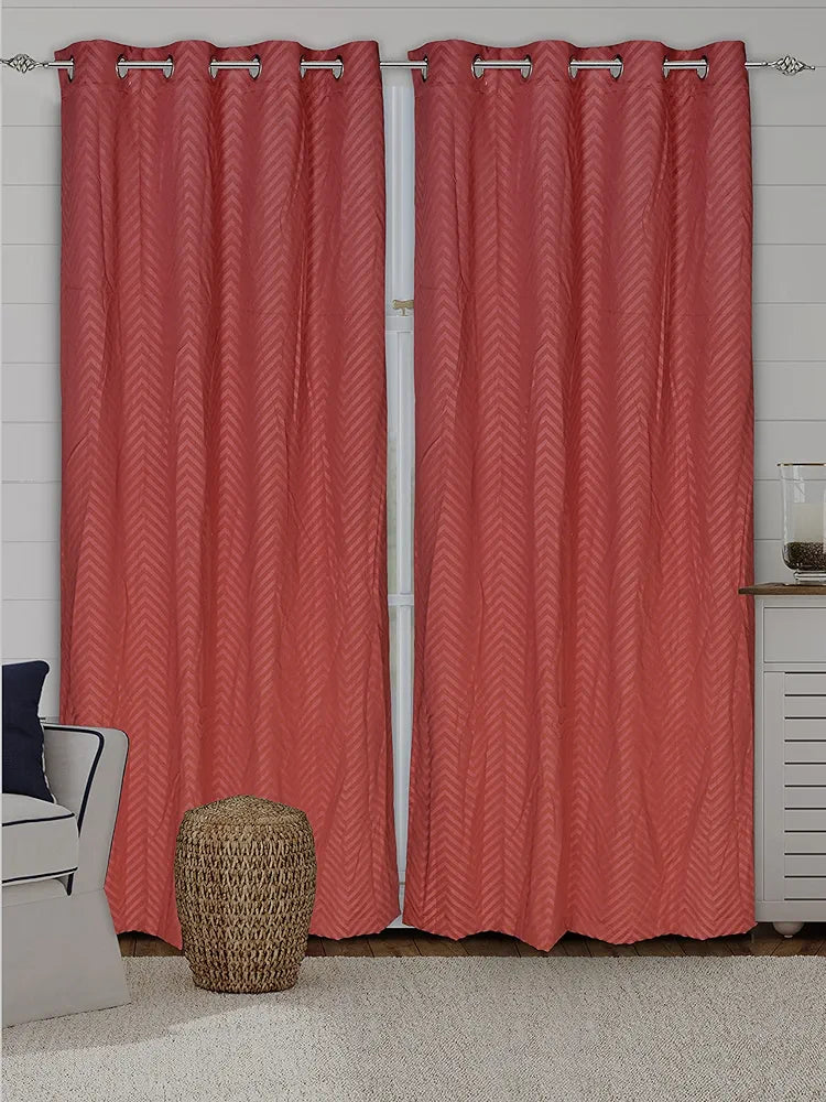 SARAL Home Chevron Designer Curtains 