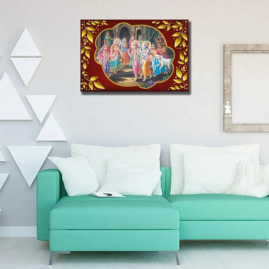 Rangoli MDF Wall Stick Decorative Panel 12x18 Wall Art for Home, Living Room, Bedroom, Office & Decoration. P-1, Design-30