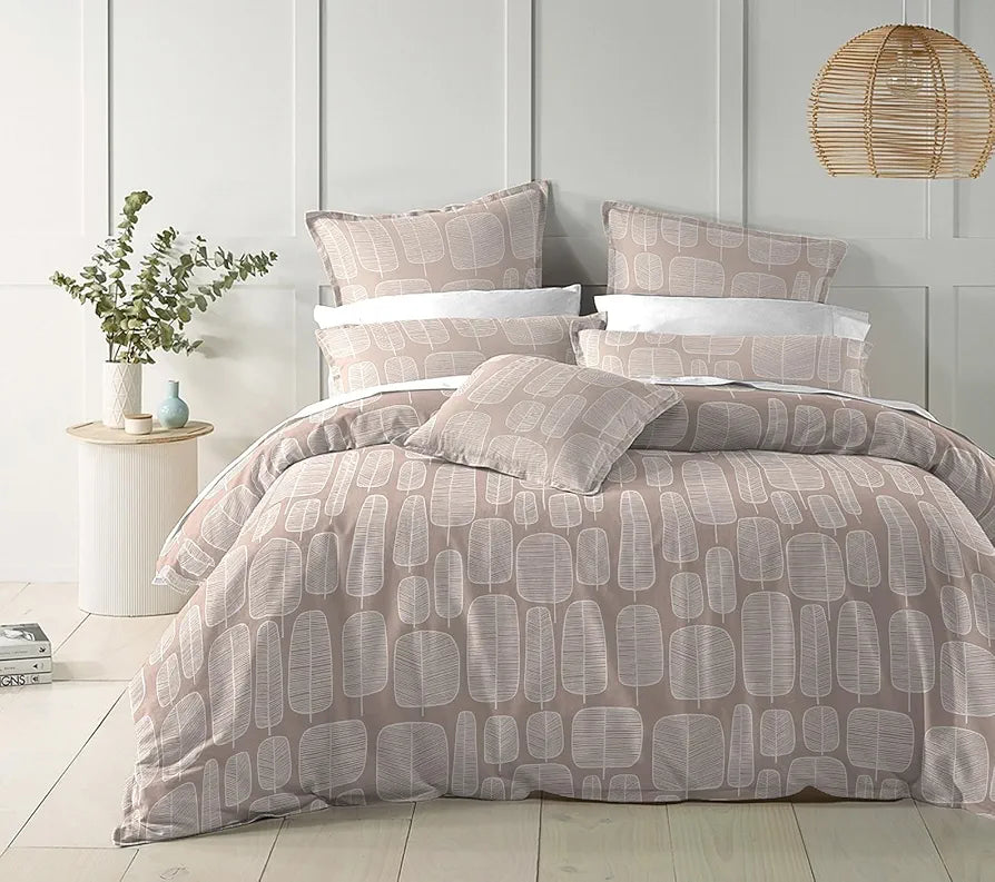 THE HOME STYLE Cotton Elastic Fitted All Around Printed King Size Double Bed Bedsheet wih 2 Pillow Cover 