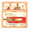 Khadi Organique Natural Herbal Peach Soap (Pack of 3)