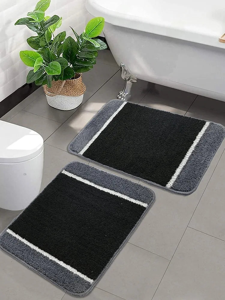Saral Home Soft Microfiber Anti-Skid Bathmat 