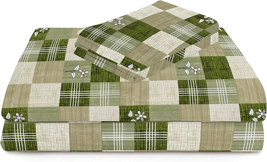 HOMEKART Premium Microfiber 144 TC Flat Single Bedsheets Breathable | Wrinklefree  with 1 Pillow Cover | TC - 144