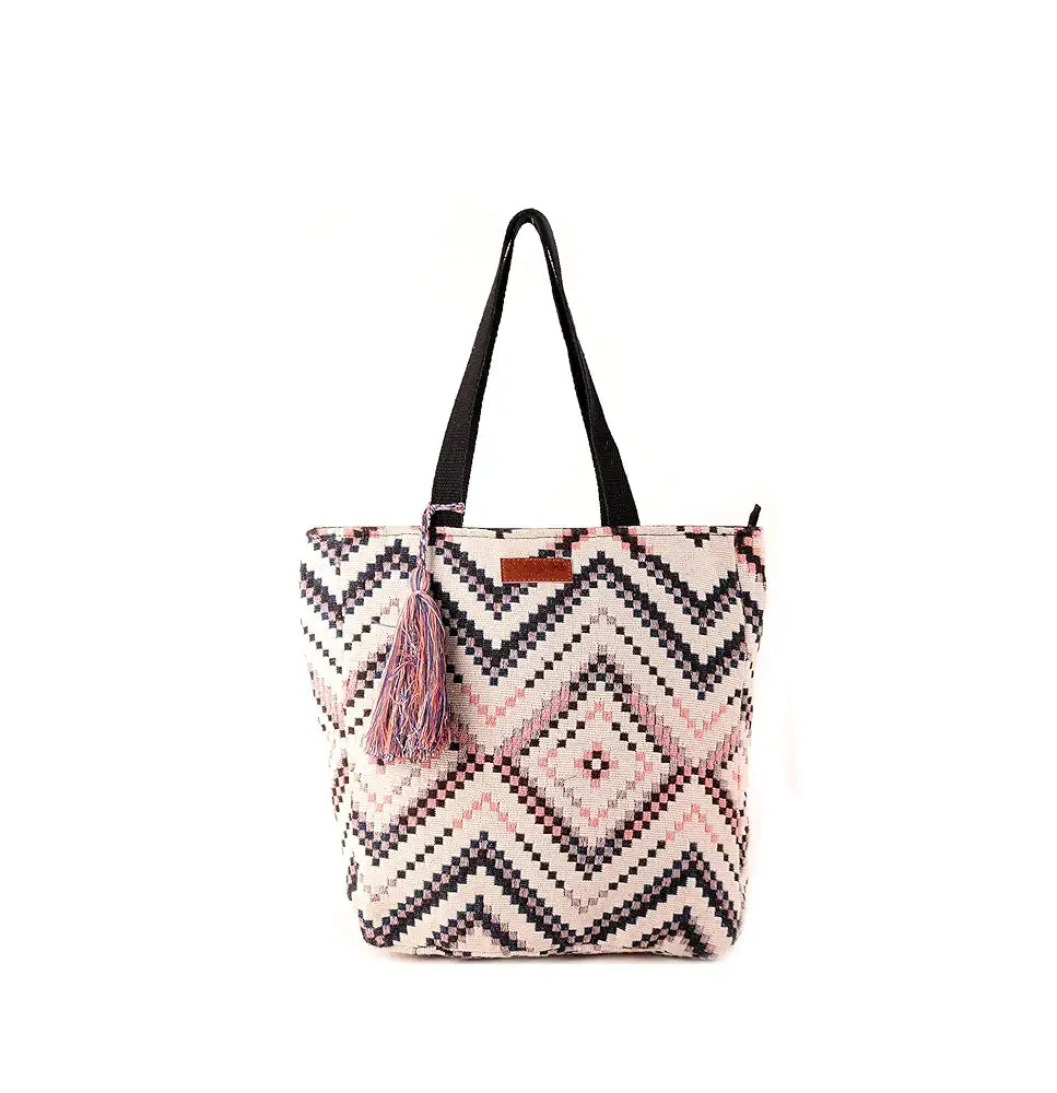 ASTRID Handmade Macrame Flap Over Sling Bag For Girls And Women