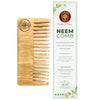 Ayurveda Amrita Organic Medium Neem Wood Comb | Helps in Dandruff Removal