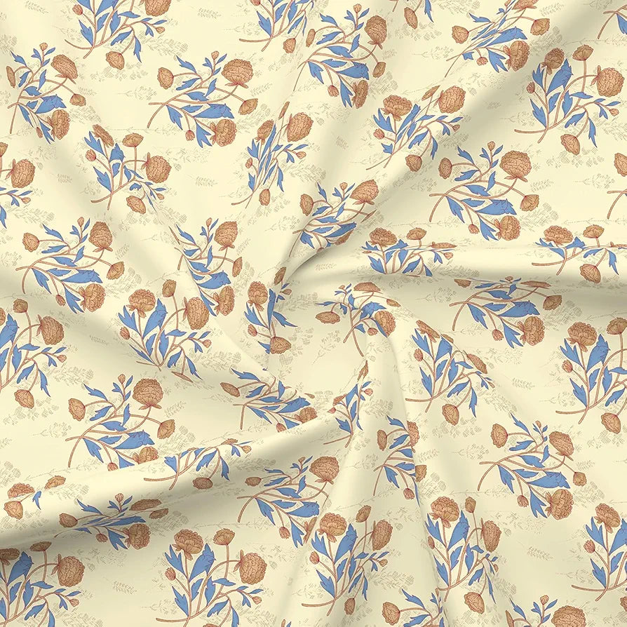 Layers Marigold 100% Cotton Bedsheet Set for All Seasons - Lightweight, Moisture Absorbent, Machine Washable & Easy to Care - Gift for Housewarming & More - 144 TC - King Size 