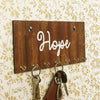 Ecraftindia Hope Theme Wooden Key Holder With 7 Hooks