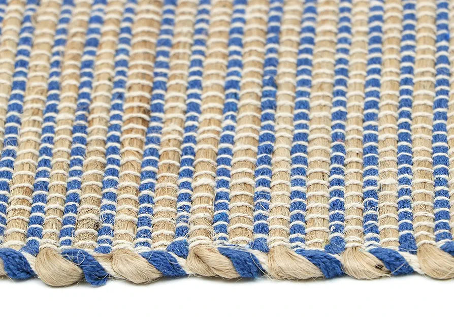 THE HOME TALK Natural Handcrafted Jute Rug 60X90 CM|Traditional Carpet For Living Room,Kitchen,Entryway,Bedroom,Dining Room|Rustic Bohemian Decor|Durable,Sustainable,Anti-Skid Carpets for Centre Table