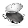 Stahl Artisan Hybrid Triply Non Stick Small Kadai With Lid, Stainless Steel Kadai for Cooking | 0.8 L | 16 Cm
