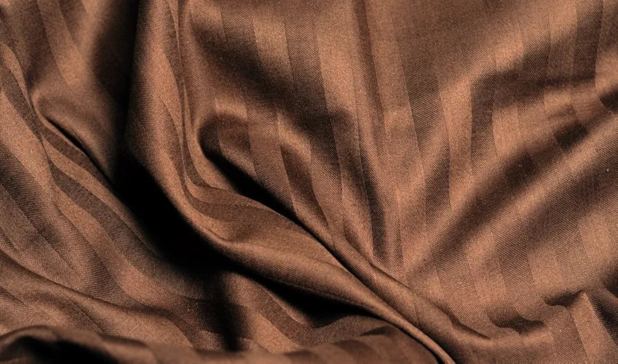 Trance Home Linen Zippered 100% Cotton 200TC Satin Stripe King Size Duvet Cover Quilt Cover Blanket Cover Razai Comforter Coverwith 2 Pillow Covers 