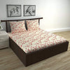 Divine Casa Floret 100% Cotton Double Fitted Bedsheet 144 TC Colour Summer Fern