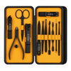 Beauté Secrets Essentials Manicure Set Acne Needle, Blackhead Tool Leather Travel Case (Yellow)