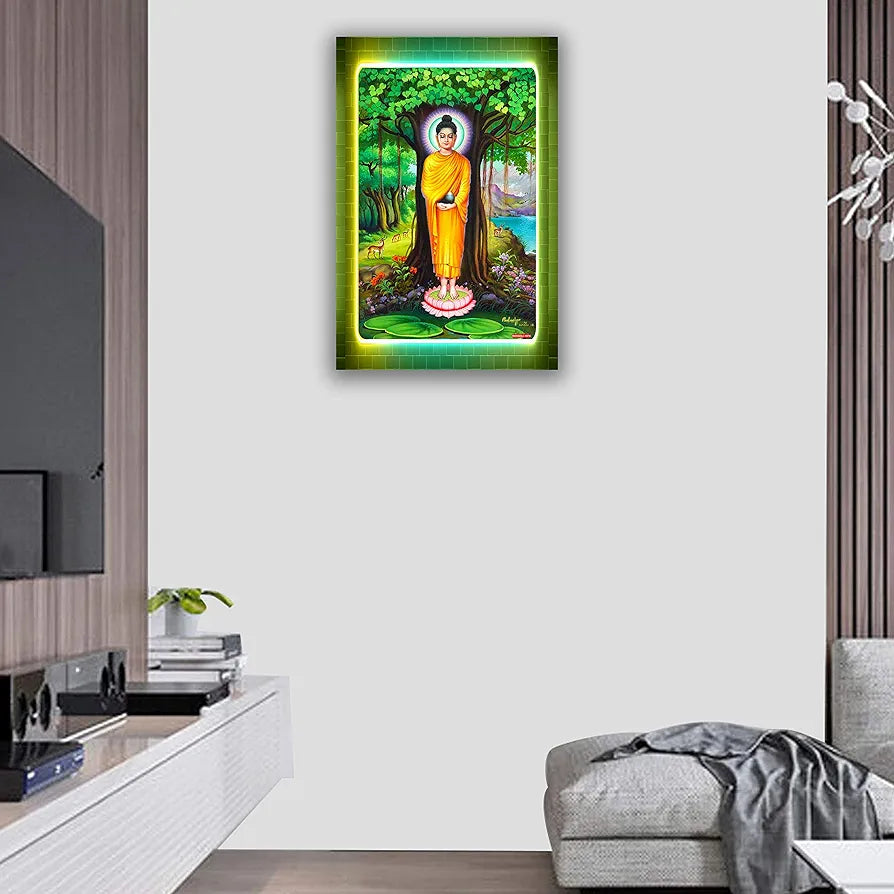 Rangoli MDF Wall Stick Decorative Panel 12x18 Wall Art for Home, Living Room, Bedroom, Office & Decoration. P-1, Design-26