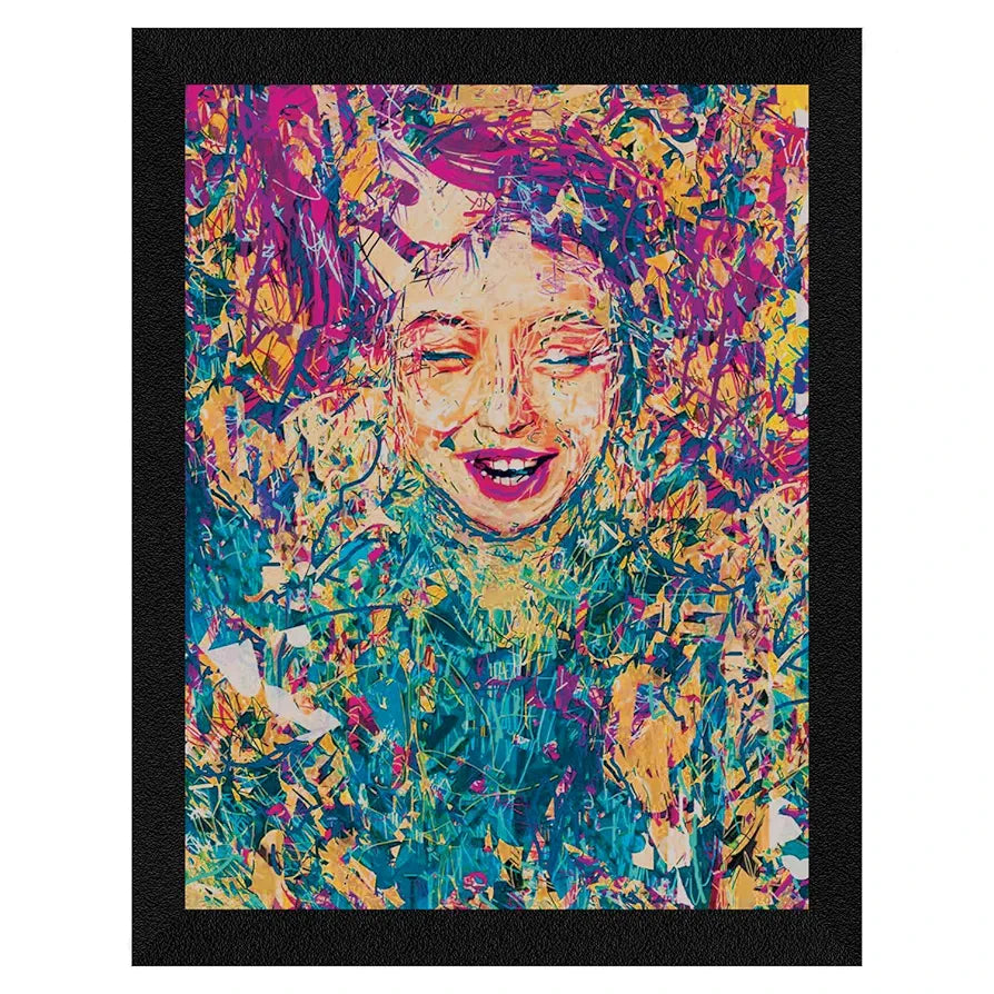 ArtX Paper Abstract Girl Face Wall Art, Multicolor, Modern, 10.0 X 13.0 inches, Set of 1