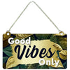 Artvibes Good Vibes Only Wooden Wall Hanging for Home Decor | Motivatonal Quote | Artworks Wall Hanging