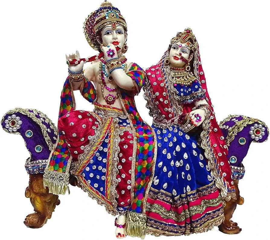 ALILA Marble Finish Murti Idol Statue Sculpture Spiritual Hindu God | Decorative Idols - Home Mandir Temple Office Pooja Room Decor 