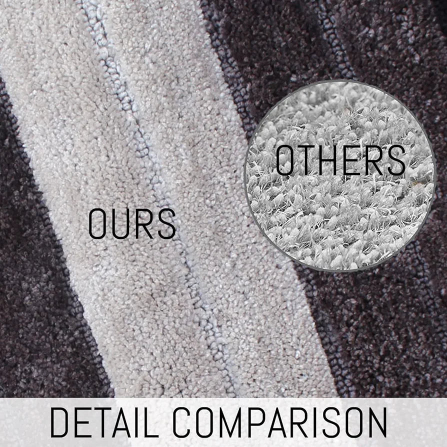 LUXE HOME INTERNATIONAL Microfiber Bath Mat Soft Anti Slip Skid Luxury Mats for Bathroom Door 40X60 Cm  Pc 1, Rectangular