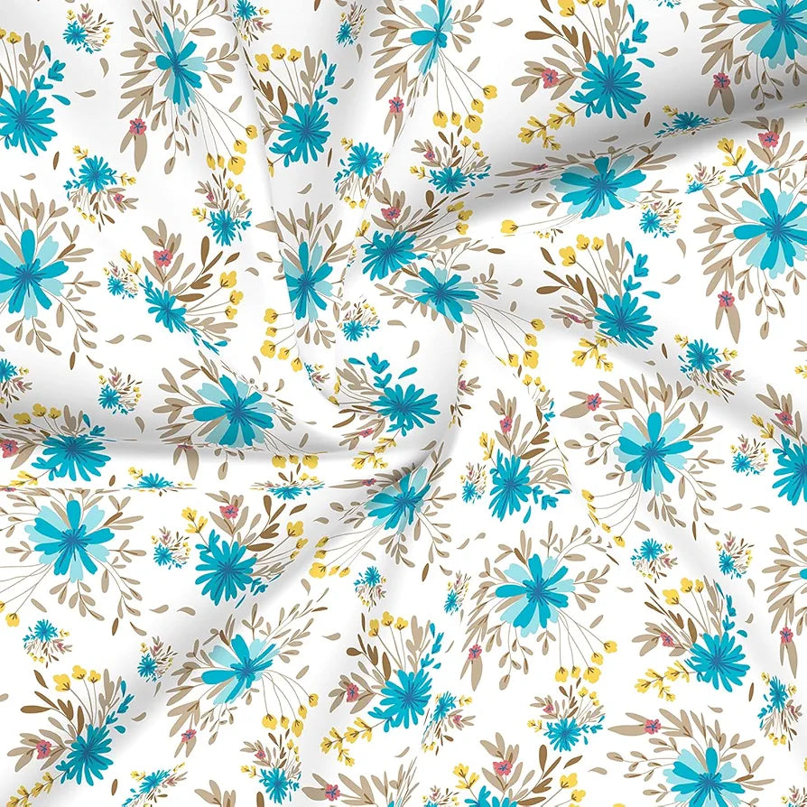 Layers Marigold 100% Cotton Bedsheet Set for All Seasons - Lightweight, Moisture Absorbent, Machine Washable & Easy to Care - Gift for Housewarming & More - 144 TC - King Size 