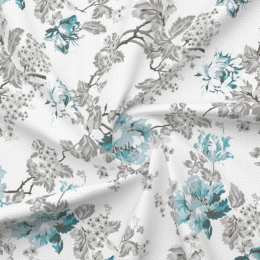 Layers Illuminating Homes 100% Cotton Bedsheet Set for All Seasons - Lightweight, Moisture Absorbent, Machine Washable & Easy to Care - 144 TC - Queen Size 