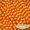 Artificial Marigold Flowers for Decoration Garland 5 Feet Long 5pcs Multicolour