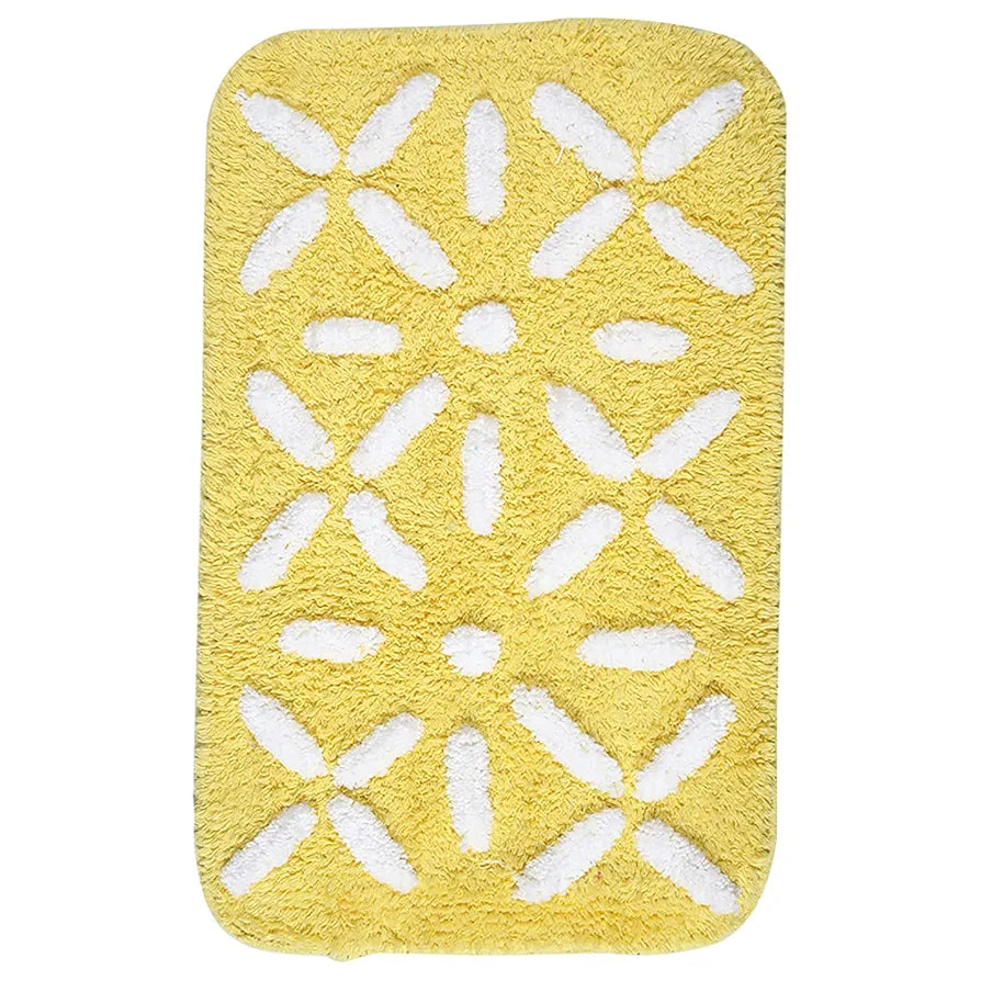 Saral Home Cotton Rectangular Bathmat With Contour Mat