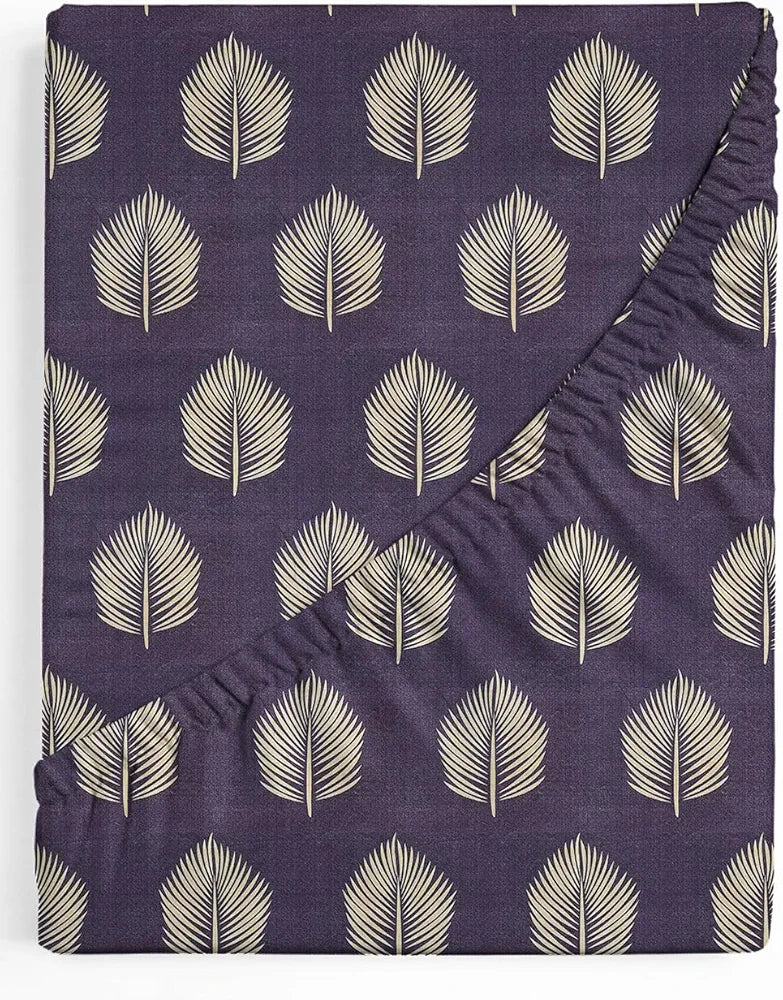 HOMEKART Premium Microfiber Elastic Fitted Bedsheets with 2 King Size Pillow Covers | Double Bed with All Around Elastic 180 TC Supersoft 