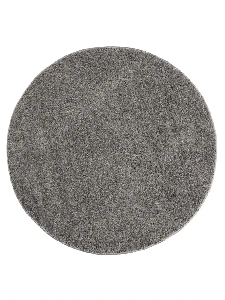 Saral Home Neon Shaggy Yarn Anti-Skid Round Mats 