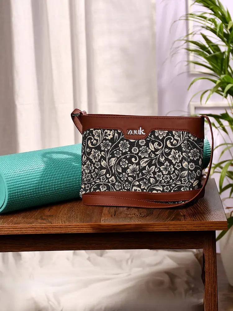 ZOUK Harmony Sling Bag | Crossbody Bags for Women | Women's Handbags | Stylish | Vegan Leather Evening Bag | Travel & Office Use | Purse and Wallet