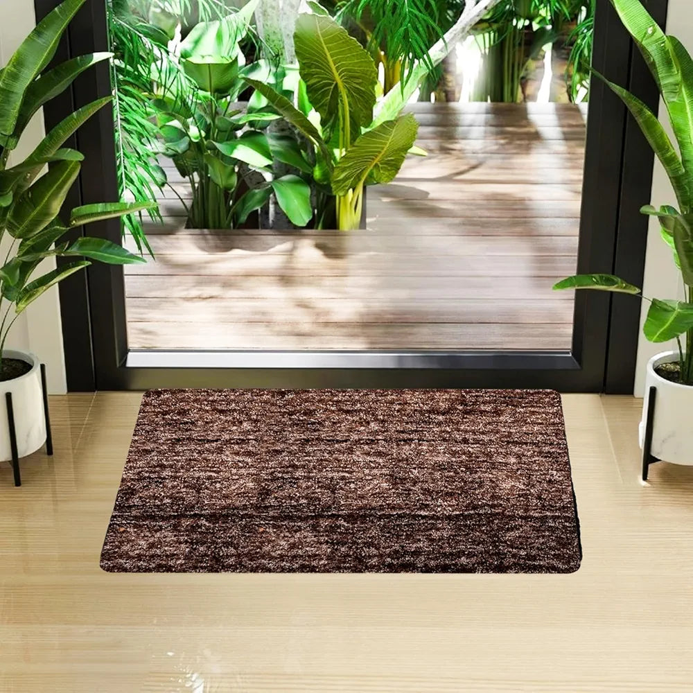 Kuber Industries Door Entrance Mat for Floor & Home Entrance | Lexus Home Decor Entryway Door Mat | Brown