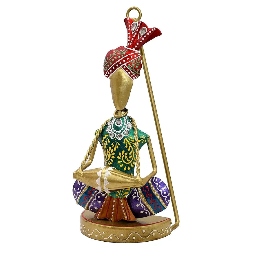 KRAFTSKALA Traditional Musicians  Tabletop/Wall Hanging Metal Wall Decor Statues for Living Room, Decorative Showpiece Items for Home, Festive Gifting, Housewarming Present