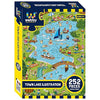 Webby Town Lake Illustration Jigsaw Puzzle 252 Pieces Kids, Multicolor