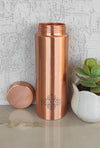 Indian Art Villa Pure Copper Leak Proof Bottle With Straight Design