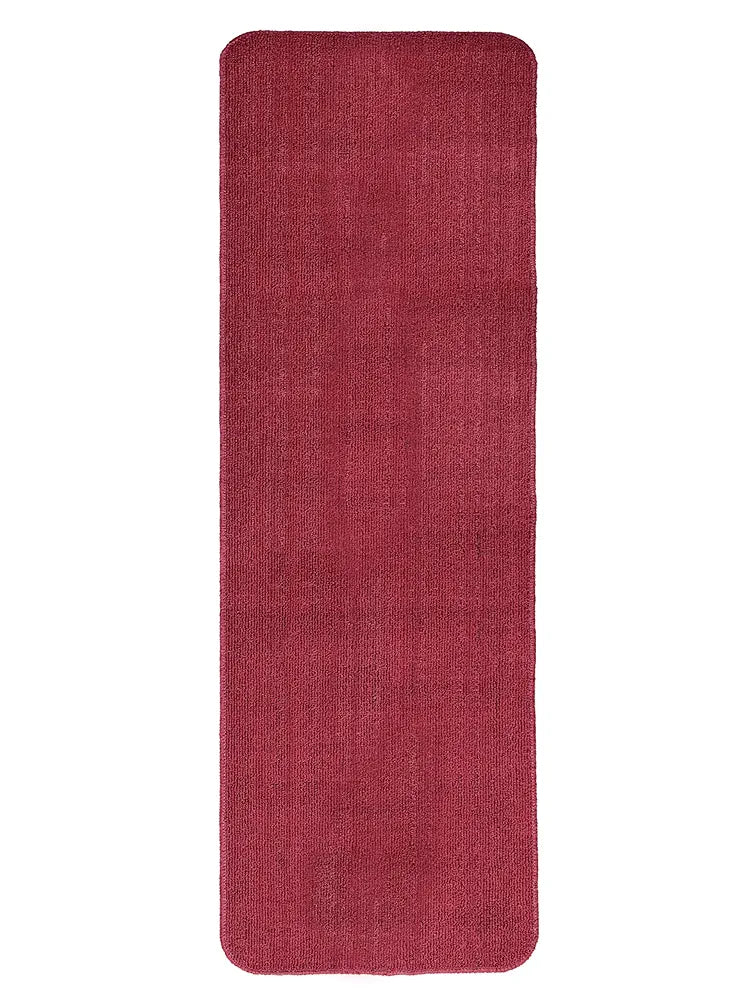 SARAL HOME EASY LIVING Maroon Polypropylene Anti Skid Runner - 45X180 Cm