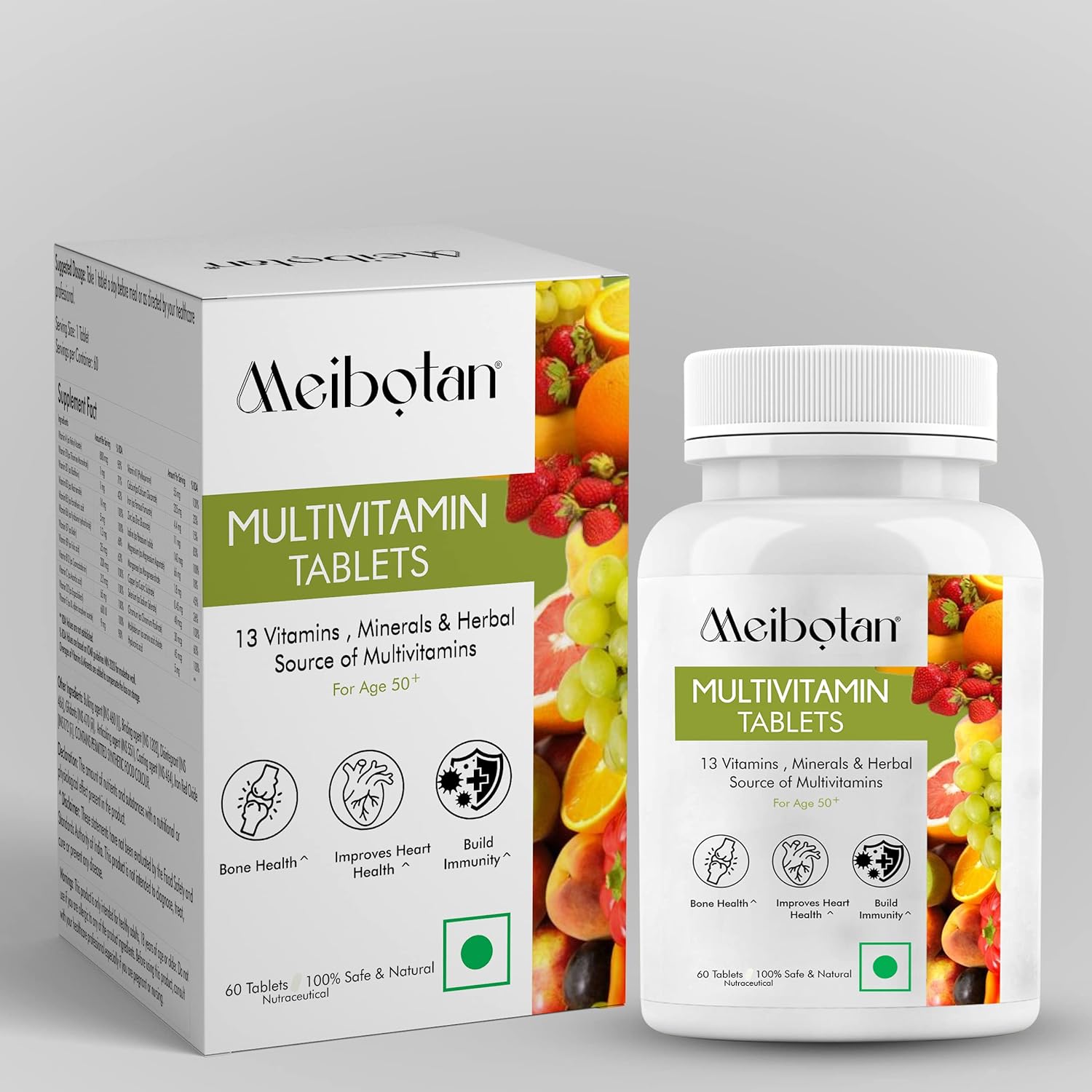 Meibotan Multivitam for Men and Women - 60 tabs - Swadesii