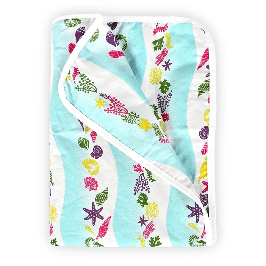 Divine Casa Pure Cotton Printed Single Dohar for Newborn Baby | 120 GSM | Soft & Lightweight Throw Blanket | Cozy & Breathable Bedding | All-Season Comfort | 0-4 Years | 135 x 100 CM, Cosmic Sky