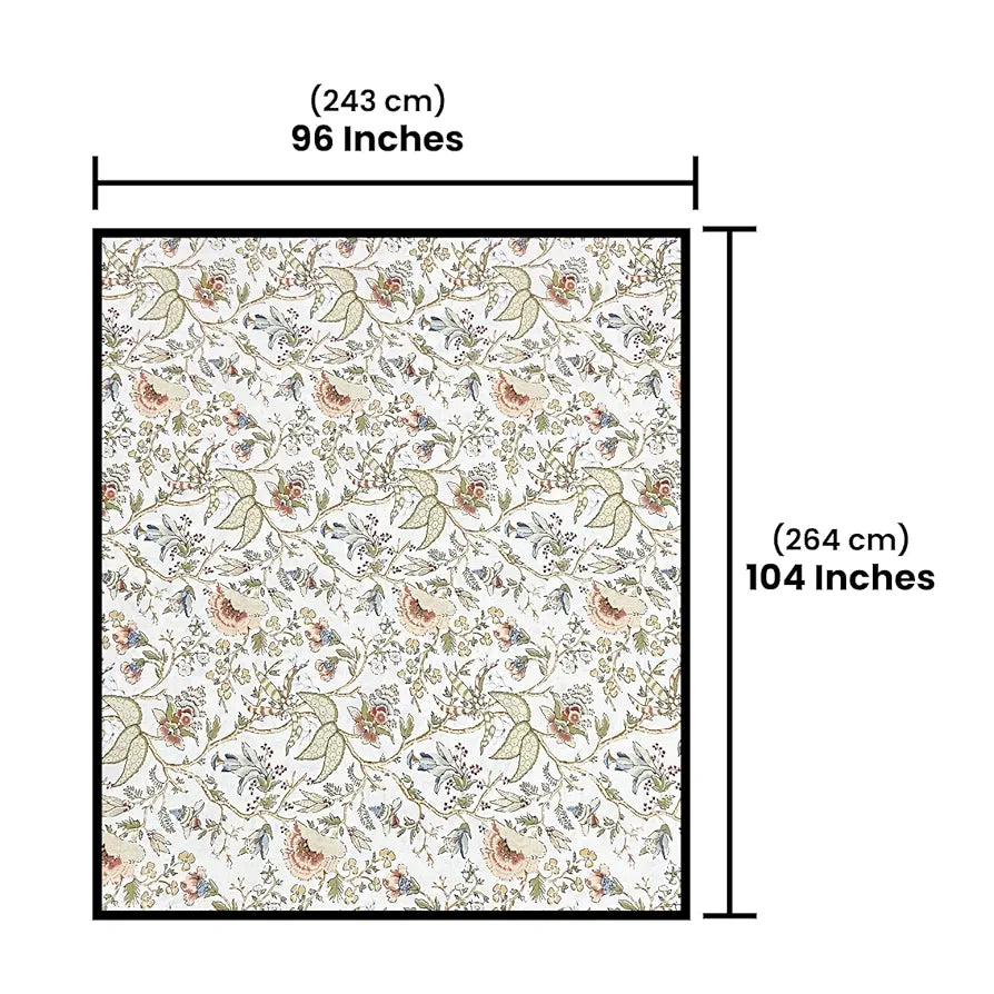 SAJAVAT HOME 100% Pure Cotton King Size Bedsheet Set with 2 Pillow Covers | Soft, Breathable & Skin-Friendly | Luxury Bedding Set, 96x104 Inches  | Pack of 1 
