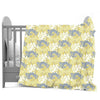 Divine Casa Floret 100% Cotton Single Kids Dohar 120 GSM Soft & Lightweight Throw Blanket Colour Lemon Drop