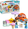 LEGO Duplo Bluey Ice Cream Trip with Bluey Toddler Toy 10458 Building Set for 2+ Age Boys and Girls