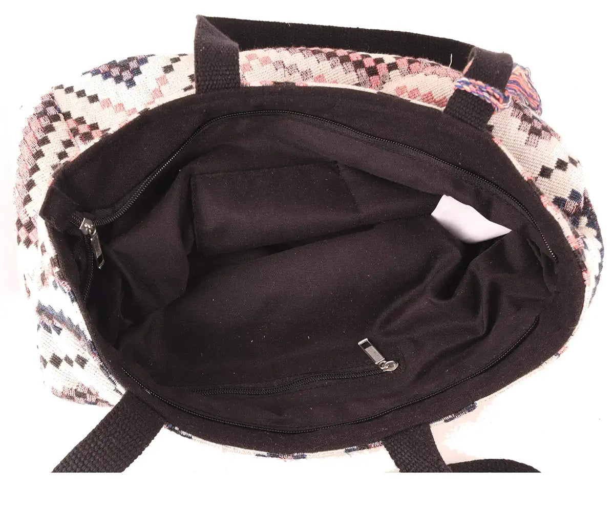 ASTRID Handmade Macrame Flap Over Sling Bag For Girls And Women