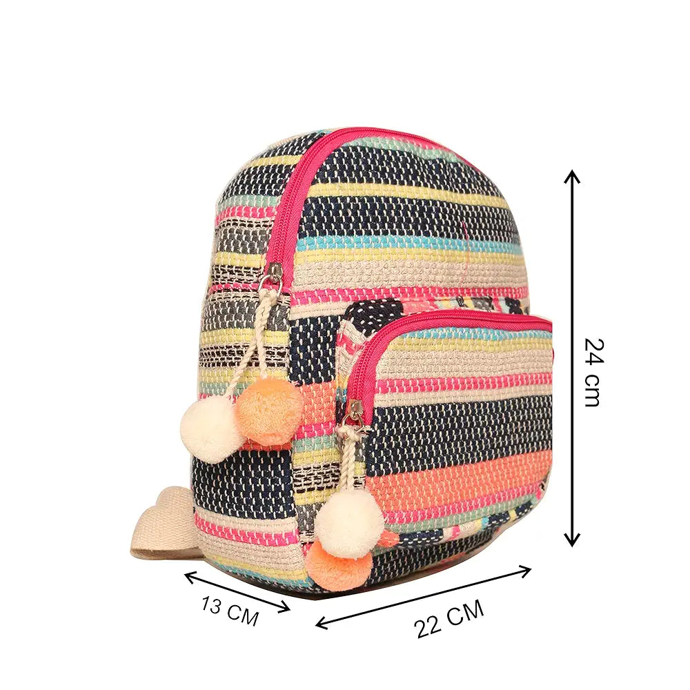 ASTRID Canvas Girls Backpack Medium Size