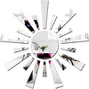 Bikri Kendra Sun Silver Model-8 Mirror Stickers for Wall, Acrylic Mirror Wall Decor Sticker
