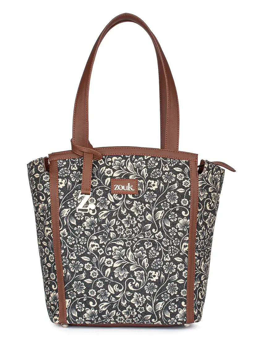 ZOUK Adira Tote Bag | Stylish & Spacious Handbag for Women