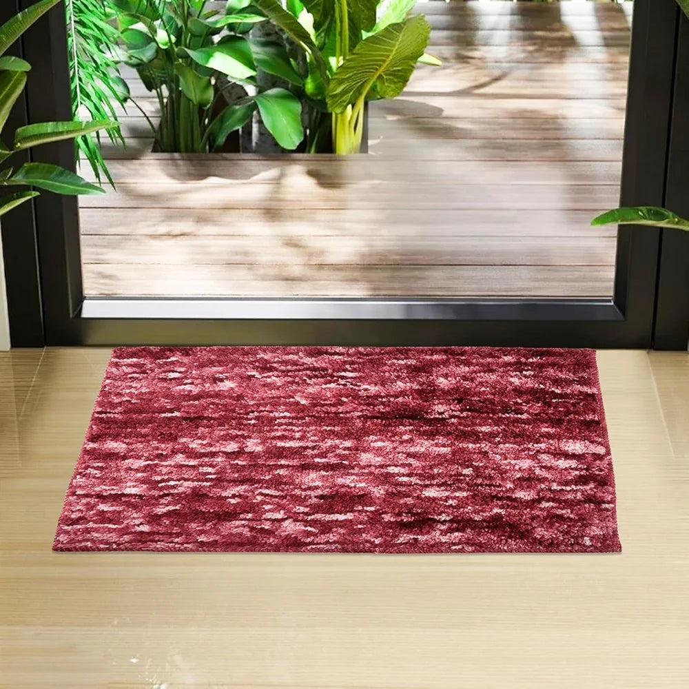 Kuber Industries Multi Riyal Doormat | Microfiber Entrance Mat | Office Entrance Door Mat | Home & Living Door Mat | Maroon | 58 x 40 cm