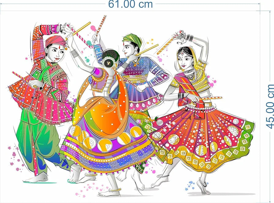 Rangoli Vinyl Wall Sticker Self-Adhesive Wall Decor for Home, Office, Bedroom, and Living Room Décor Easy to Apply & Peel. Parent 2, Design-8