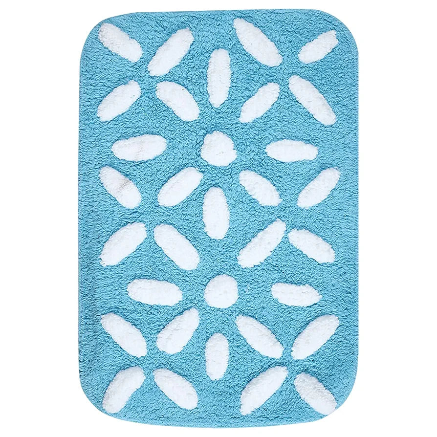 Saral Home Cotton Bathmat with Contour mat