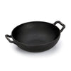 Sumeet Pre Seasoned Heavy Weight Cast Iron Deep Kadai 23cm 2000ml Weight 2Kg Black