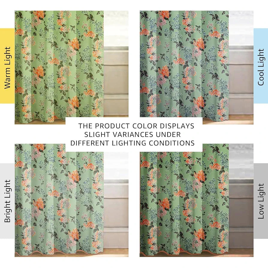 Cloth Fusion 100% Blackout Printed Premium Door Curtains 7 Feet Long Set of 2, Noise Reducing Blackout Parda 7 Feet with Grommet for Home Decor 