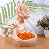 Zart Lady with Basket Showpiece for Home Decor & Office Decor Showpiece
